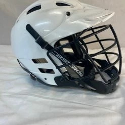Lacrosse New And Used Used Cascade Size OSFM White Lacrosse Mens Helmet