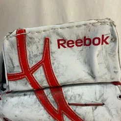 Used Reebok Revoke 9000 Reg (Lt Hand) Sz Sr White/Red Ice Hockey Goalie Catcher