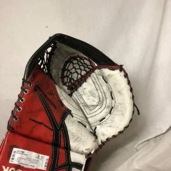 Reebok Used Reg (Lt Hand) Revoke 9000 Sr Wh-Red-Blk Ice Hockey Goalie Catcher 7 Reebok Used Reg (Lt Hand) Revoke 9000 Sr Wh-Red-Blk Ice Hockey Goalie Catcher