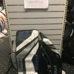 Used Itech Prodigy 4.8 Size 30" Black Ice Hockey Goalie Leg Pads