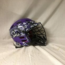 Used Cascade CPX Size Sr Black-Purple Lacrosse Helmet