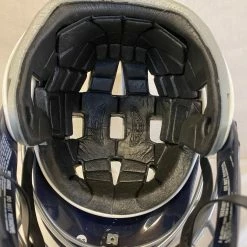 Used Cascade CPRO Size S/M White/Navy Lacrosse Mens Helmet