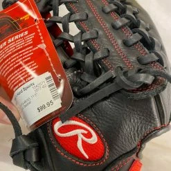 New Rawlings Gamer Black GYPT4-4B-0/3 Size-Glove 11.5" Baseball Glove