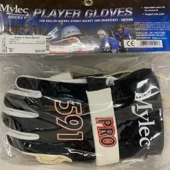 New Mylec 591 Pro Street Hockey Size M Black/White Gloves