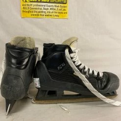 Bauer Skates Used Bauer Black Size 4 D Ice Hockey Goalie Skates