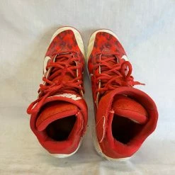Used Nike Size 10.5 Huarache Red Camo Metal Baseball Cleats