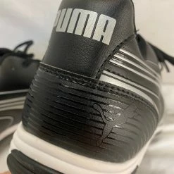 New Puma Size 12 Sample Black Low Metal Baseball Cleats