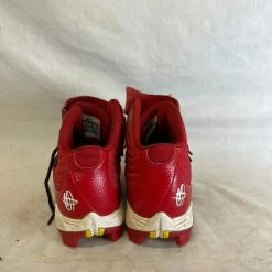 Used Nike Size 6 Huarache Red/Black Rubber Baseball Cleats