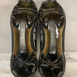 New Puma Size 12 Sample Black Low Metal Baseball Cleats