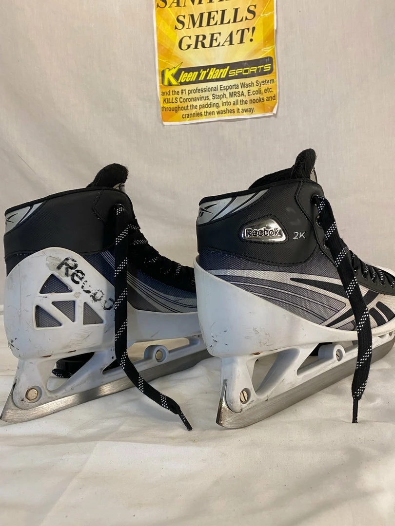 Used Reebok 2K Size 5.5 D Ice Hockey Goalie Skates Senior Hockey Skates 4 Used Reebok 2K Size 5.5 D Ice Hockey Goalie Skates Senior Hockey Skates