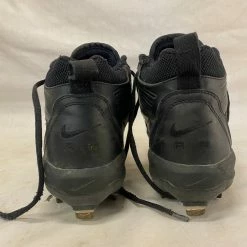 Used Nike Size 6.5 Air Black Metal Baseball Cleats Flame Bottoms