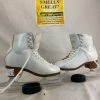 Used Celebrity White Size 4 Figure Skates MK Sheffield Fiesta Steel