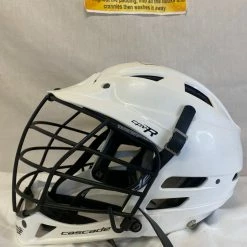 Used Cascade CPV-R Size M/L White Lacrosse Mens Helmet
