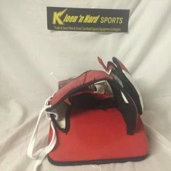 Used Itech X-Factor Size Sr Reg (Rt Hand) Red-Blk-Wht Ice Hockey Goalie Blocker 10 Used Itech X-Factor Size Sr Reg (Rt Hand) Red-Blk-Wht Ice Hockey Goalie Blocker