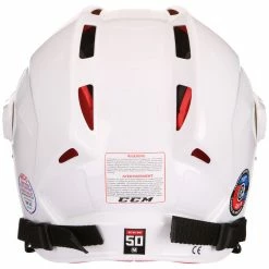Ice Hockey Protective New CCM CCM50 Combo Size S (SR) White Ice Hockey Helmet