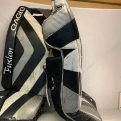 Ice Hockey Goalie Leg Pads Used Eagle Fusion Size 38" Goalie Leg Pads