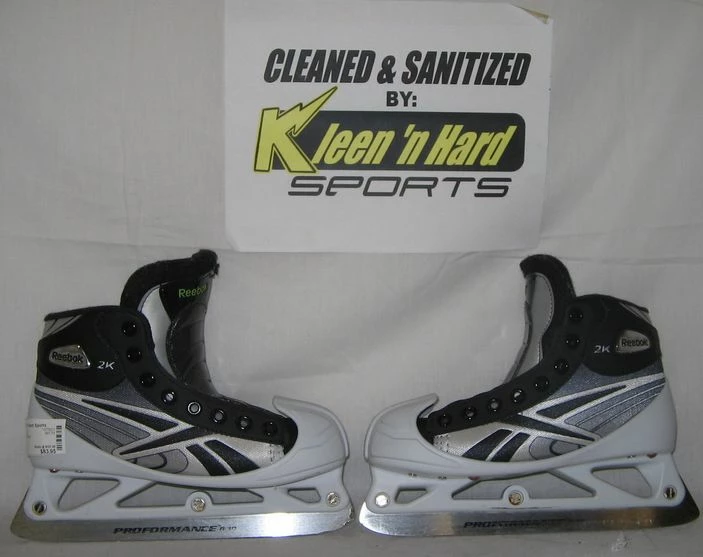 Used Size 3.5 D Reebok 2K Ice Hockey Goalie Skates 3 Used Size 3.5 D Reebok 2K Ice Hockey Goalie Skates