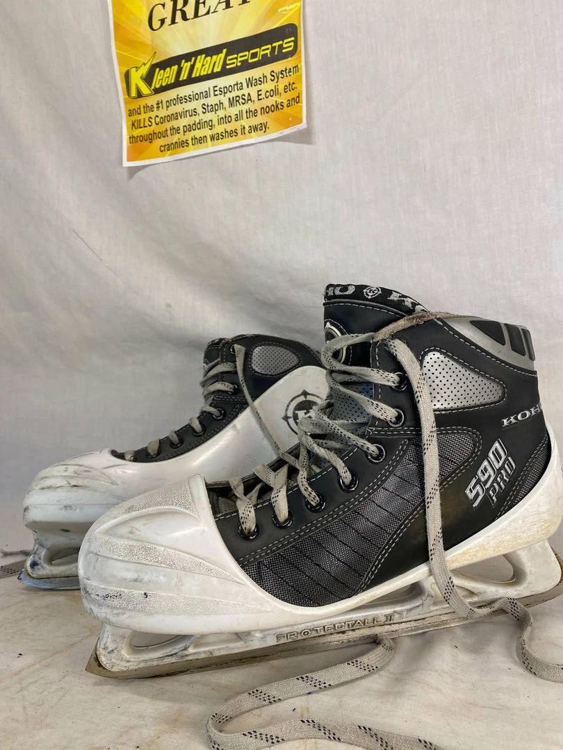 Used Koho 590 Pro Size 7.5 D Ice Hockey Goalie Skates 4 Used Koho 590 Pro Size 7.5 D Ice Hockey Goalie Skates