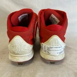 Used Nike Size 10.5 Huarache Red Camo Metal Baseball Cleats