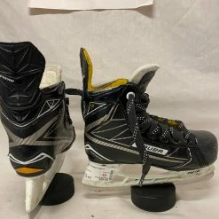 Used Bauer Supreme 1S Size YTH 13 EE Ice Hockey Skates