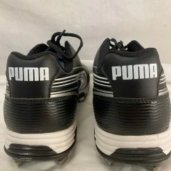 New Puma Size 11.5 Sample Black Low Metal Baseball Cleats