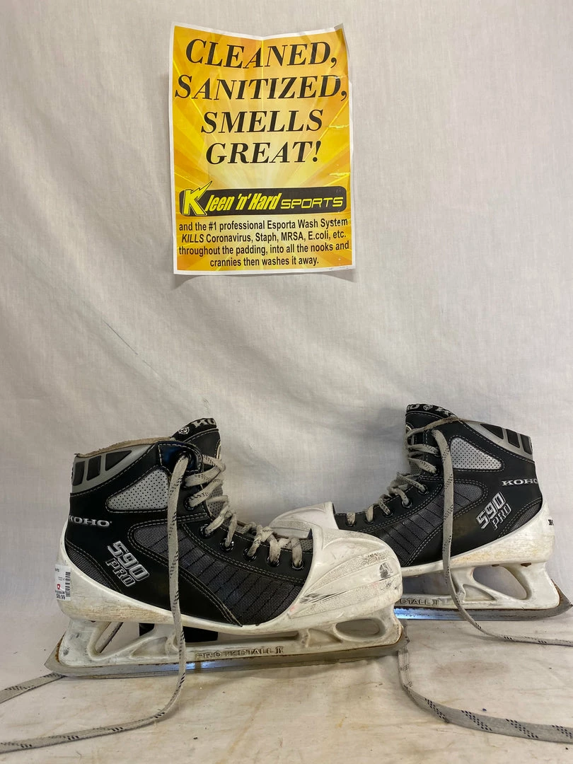 Used Koho 590 Pro Size 7.5 D Ice Hockey Goalie Skates 3 Used Koho 590 Pro Size 7.5 D Ice Hockey Goalie Skates