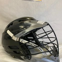 Used Cascade CPX-R Size OSFM Black-Silver Lacrosse Adult Helmet Lacrosse New And Used