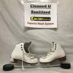 Used Riedell White Size 13 Figure Skating Figure Skates