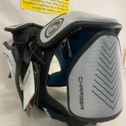 New Maverik Charger Black/Grey Size Youth Small Lacrosse Shoulder Pads Lacrosse New And Used