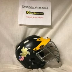 Used Cascade Pro Size S Black-Yellow Lacrosse Helmet