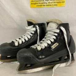 Bauer Skates Used Bauer Black Size 4 D Ice Hockey Goalie Skates