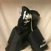 Used Bauer Supreme 3000 Size Jr M Black Ice Hockey Pants