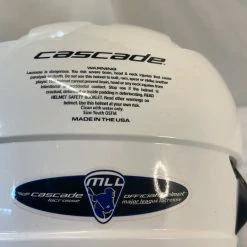 Lacrosse New And Used New Cascade CPV-R Size OSFM White Lacrosse Helmet
