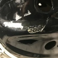 Used Itech NV 7 Pro Size Sr Black Ice Hockey Goalie Helmet