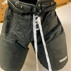 Used Simmons Pro System 1 Size Sr XL Black Ice Hockey Goalie Pants