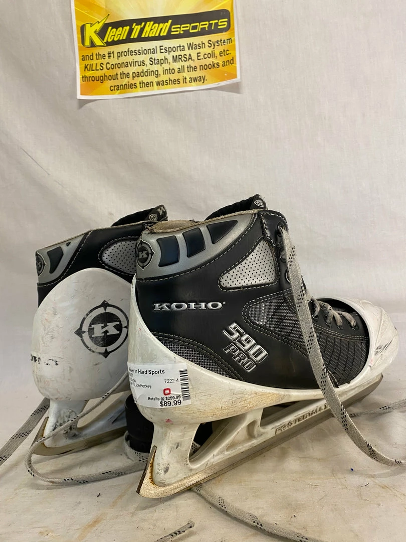 Used Koho 590 Pro Size 7.5 D Ice Hockey Goalie Skates 7 Used Koho 590 Pro Size 7.5 D Ice Hockey Goalie Skates