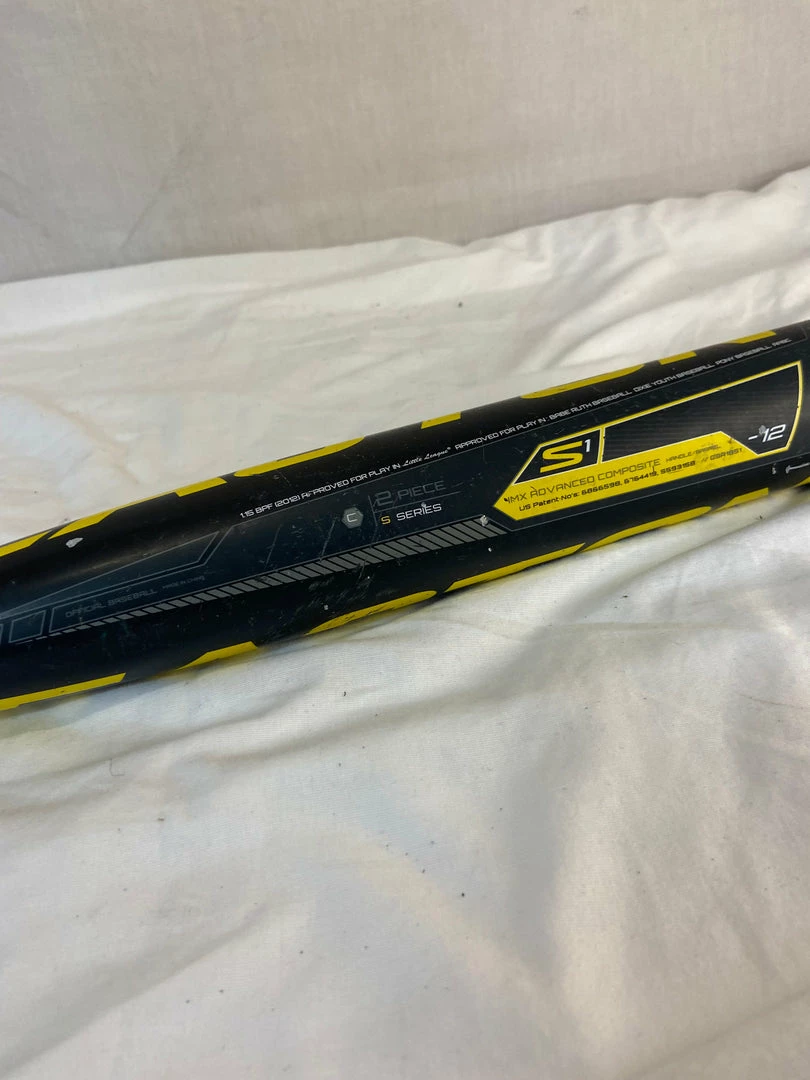 Baseball Bats Used Easton S1 YB13S1 Black-Yellow L - W 30" - 18 Oz. (-12) Composite Bat 5 Baseball Bats Used Easton S1 YB13S1 Black-Yellow L - W 30" - 18 Oz. (-12) Composite Bat