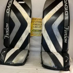 Ice Hockey Goalie Leg Pads Used Eagle Fusion Size 38" Goalie Leg Pads