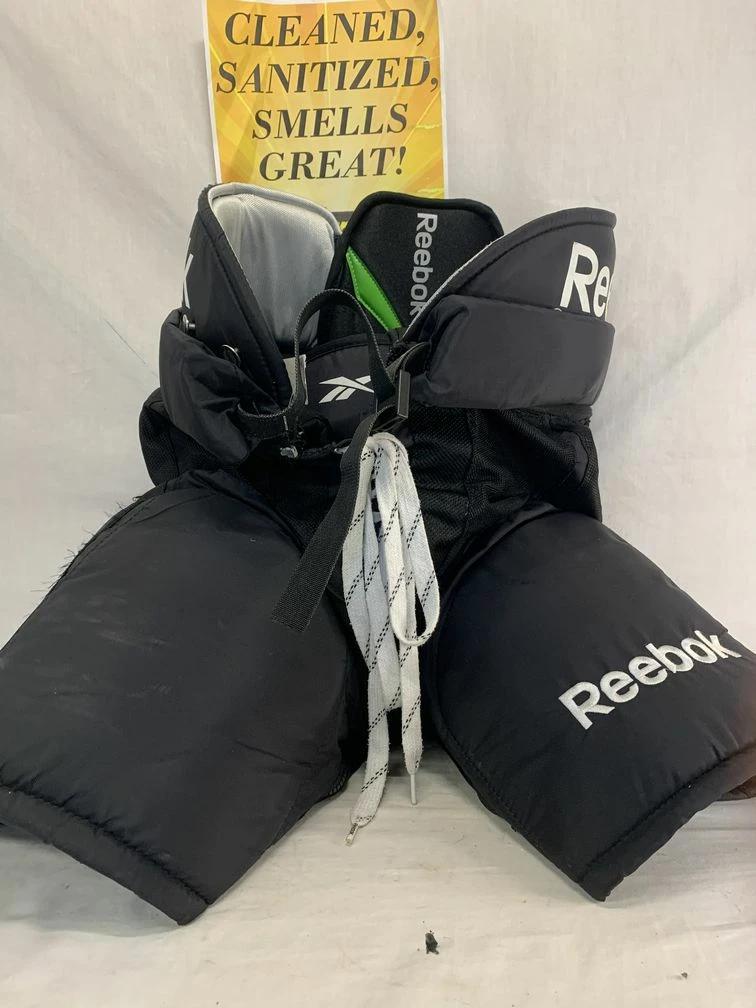 Used Reebok 16K Size Jr M Reg Black Ice Hockey Pants 3 Used Reebok 16K Size Jr M Reg Black Ice Hockey Pants