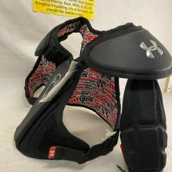 Used Under Armour Black Size Medium Lacrosse Shoulder Pads Lacrosse New And Used