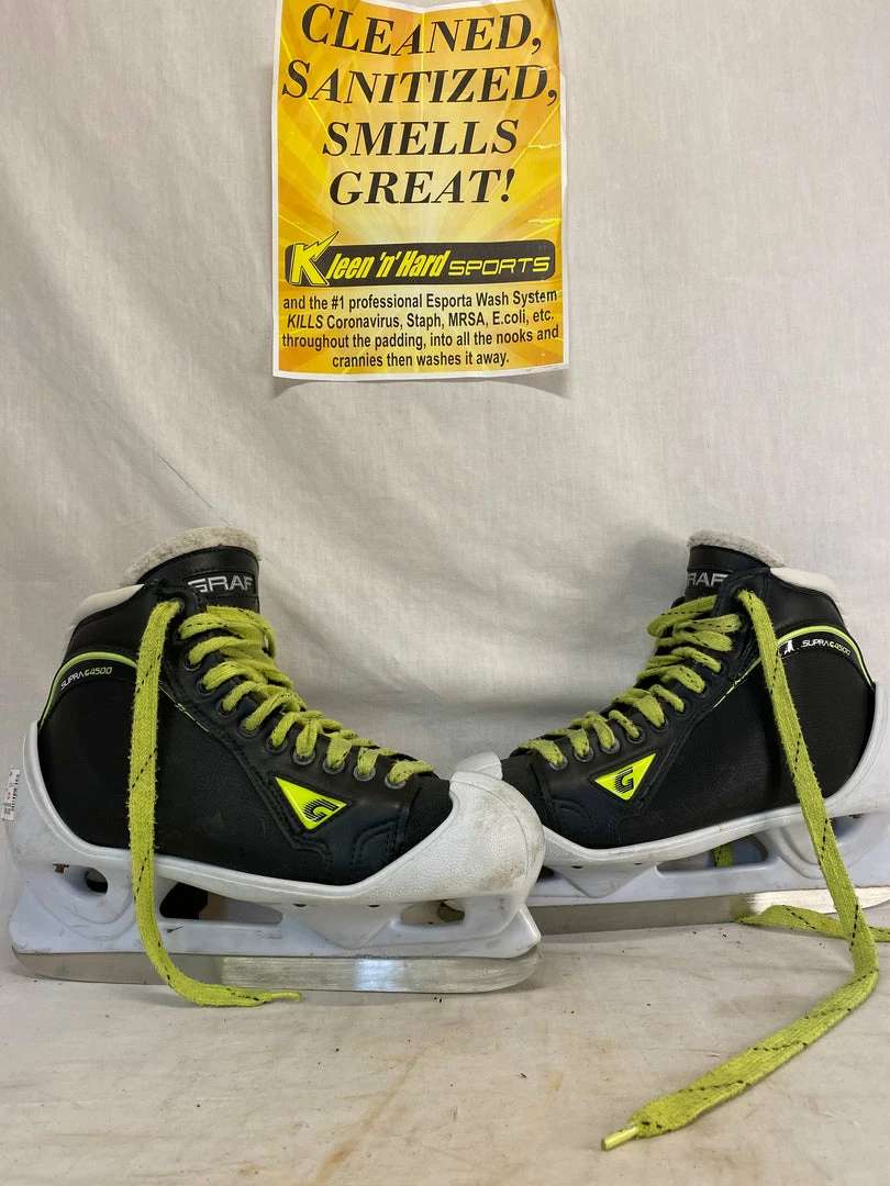 Used Graf Supra G4500 Size 9 D Ice Hockey Goalie Skates 3 Used Graf Supra G4500 Size 9 D Ice Hockey Goalie Skates