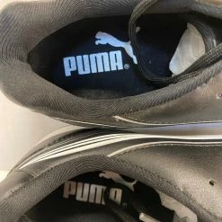 New Puma Size 12.5 Sample Black Low Metal Baseball Cleats