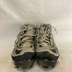 Used Nike Size 8.5 Huarache Black/Gray Baseball Cleats