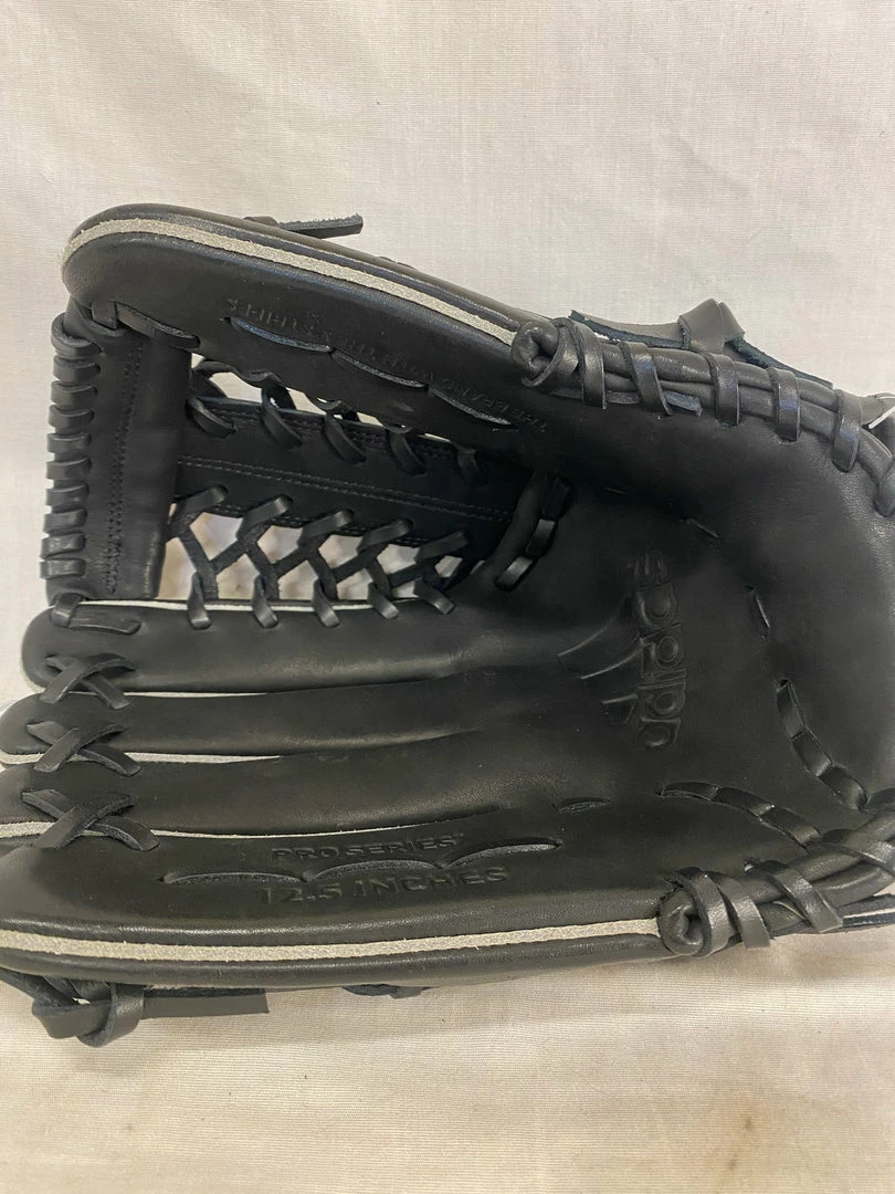 New Adidas Pro Series Black-Gray Size-Glove 12.5" Baseball Throws Left Glove 4 New Adidas Pro Series Black-Gray Size-Glove 12.5" Baseball Throws Left Glove