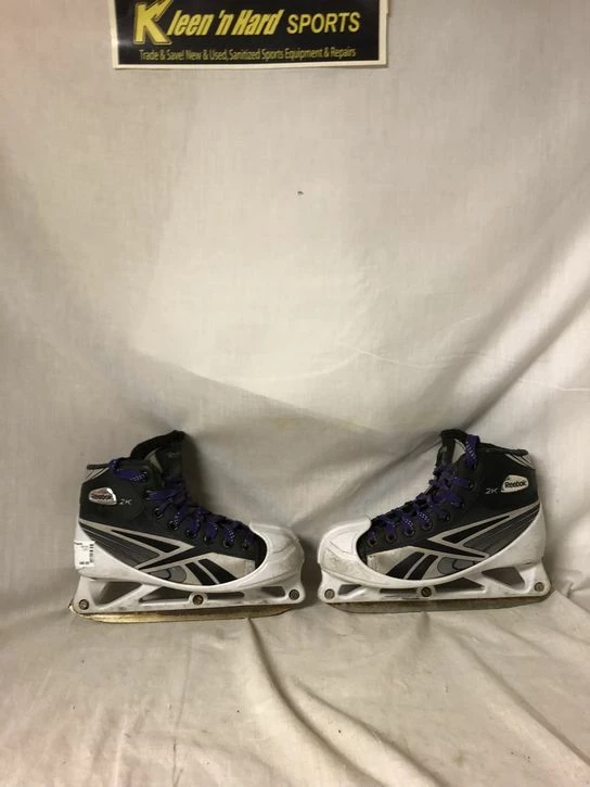 Reebok Used 2K Size 4 Ice Hockey Goalie Skates 4 Reebok Used 2K Size 4 Ice Hockey Goalie Skates