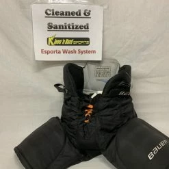Used Bauer Supreme One35 Size Jr S Reg Black Ice Hockey Pants
