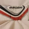 Used Bauer X:40 Size Sr Reg (Rt Hand) White-Red Ice Hockey Goalie Blocker