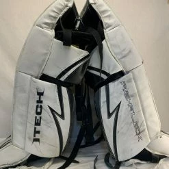 Used Itech GP RX5 Size 30" White/Black Ice Hockey Goalie Leg Pads