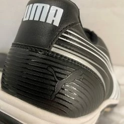 New Puma Size 12.5 Sample Black Low Metal Baseball Cleats