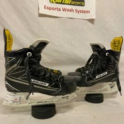 Used Bauer Supreme 1S Size YTH 13 EE Ice Hockey Skates